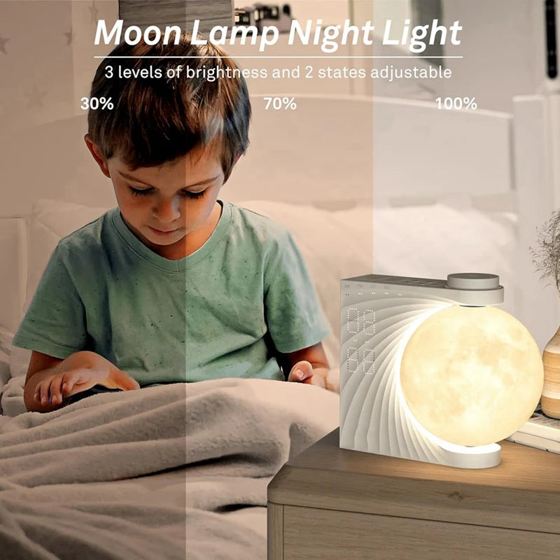 Réveil Lumineux Apaisant : Profitez d'un réveil en douceur avec une lumière simulant le lever du soleil et des sons relaxants. Créez une ambiance sereine pour un réveil harmonieux et une journée bien commencée.