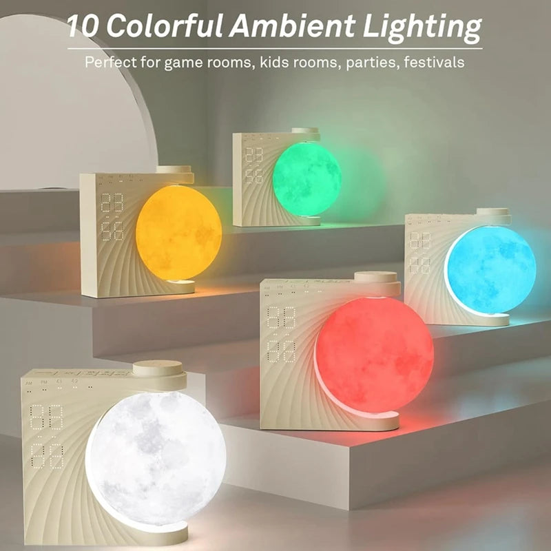 Réveil Lumineux Apaisant : Profitez d'un réveil en douceur avec une lumière simulant le lever du soleil et des sons relaxants. Créez une ambiance sereine pour un réveil harmonieux et une journée bien commencée.