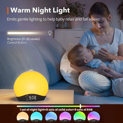 Réveil Lumineux Bluetooth : Commencez vos journées en douceur avec une lumière imitant le lever du soleil et écoutez vos morceaux préférés grâce au haut-parleur Bluetooth intégré. Un réveil harmonieux pour un matin revitalisant.